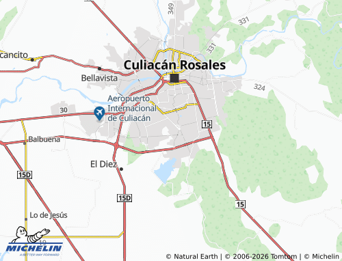 Carte MICHELIN Cumbres del Sur - ViaMichelin