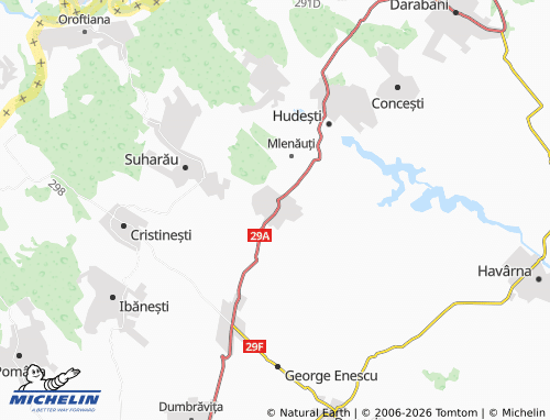 MICHELIN Lișna map - ViaMichelin