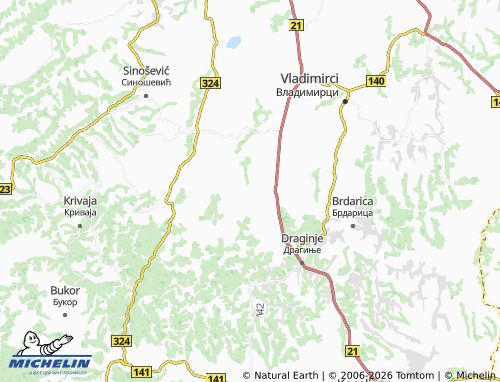 Carte MICHELIN Belotić - ViaMichelin