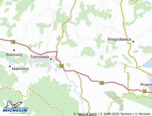 MICHELIN Wiechlice map - ViaMichelin