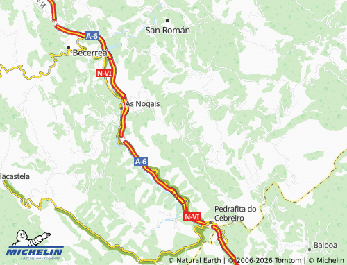 MICHELIN Fonfría map - ViaMichelin