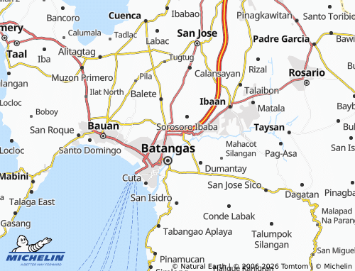 MICHELIN Tinga Labak map - ViaMichelin