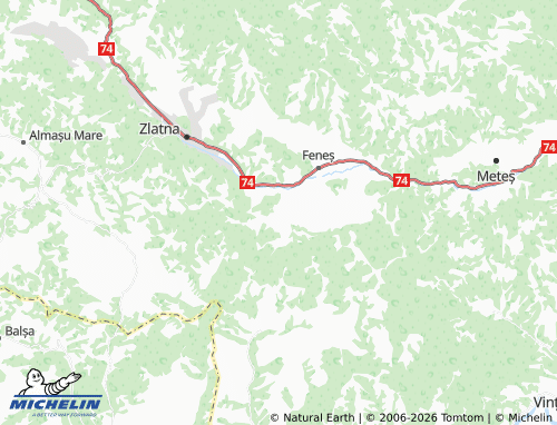 MICHELIN Valea Mică map - ViaMichelin