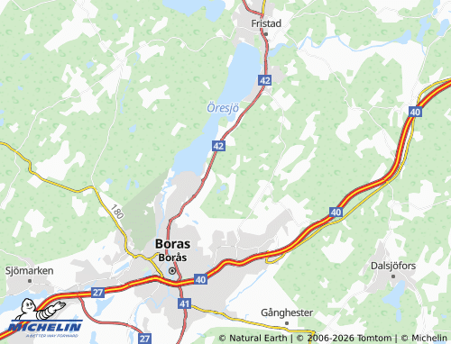 Carte MICHELIN Tosseryd - ViaMichelin