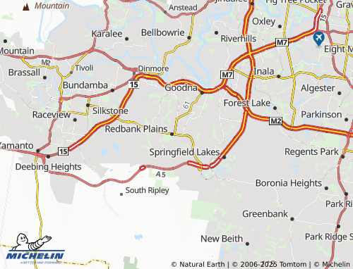 MICHELIN Bellbird Park map - ViaMichelin