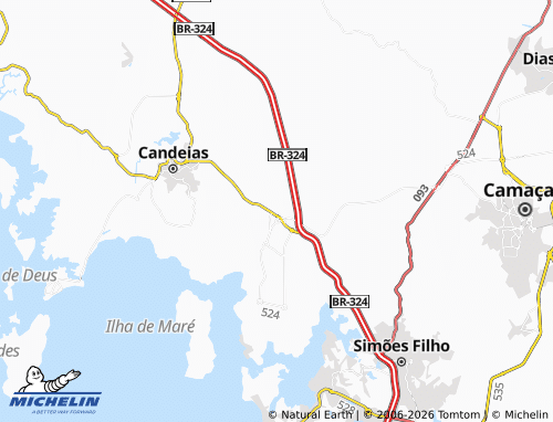Mappa MICHELIN Caroba - ViaMichelin