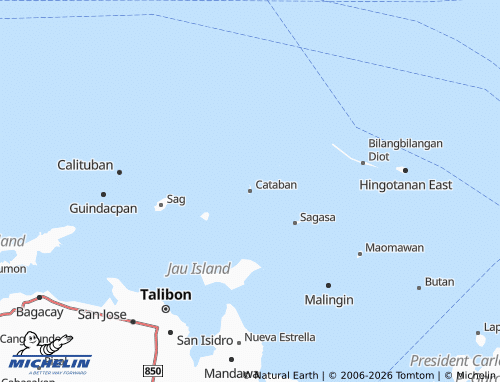 MICHELIN Cataban map - ViaMichelin