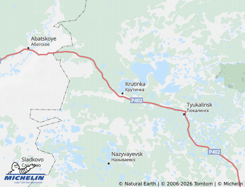 MICHELIN-Landkarte Krutinski Rajon - ViaMichelin