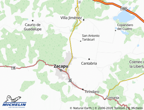 Kaart MICHELIN Cuauhtémoc Cárdenas 2 - ViaMichelin