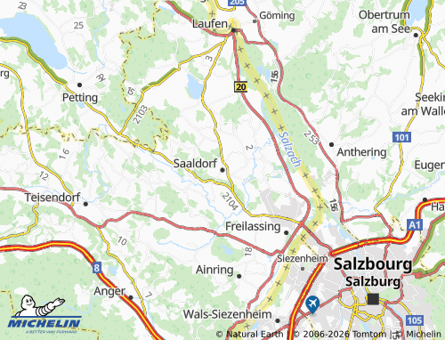 MICHELIN-Landkarte Saaldorf-Surheim - ViaMichelin