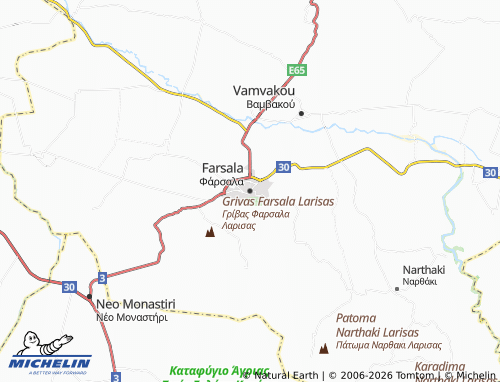 Carte MICHELIN Farsala - ViaMichelin