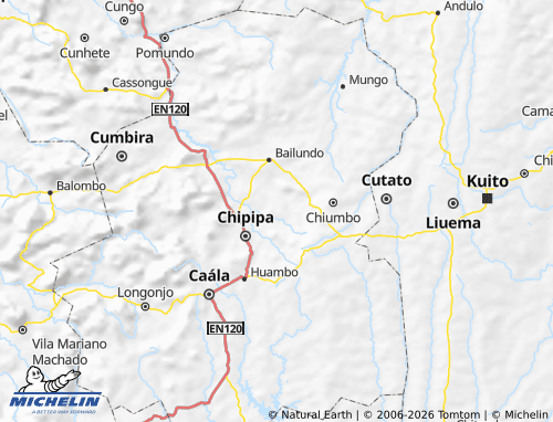 MICHELIN Tchicala-Tcholoanga map - ViaMichelin