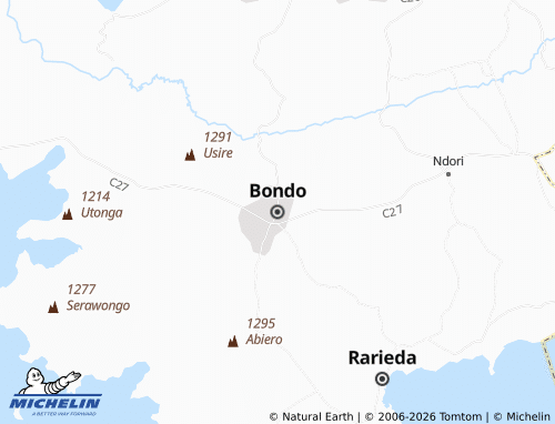MICHELIN Bondo map - ViaMichelin