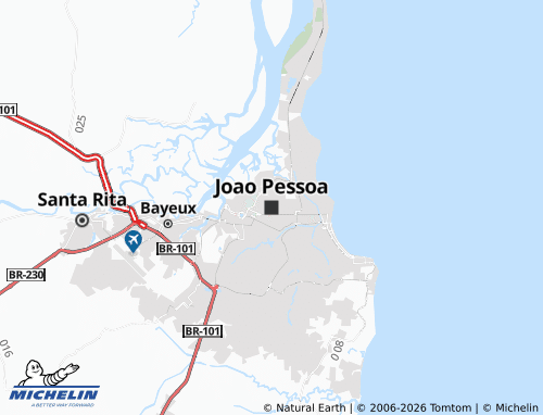 MICHELIN Joao Pessoa map - ViaMichelin