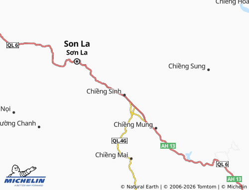 MICHELIN-Landkarte Chiềng Sinh - ViaMichelin