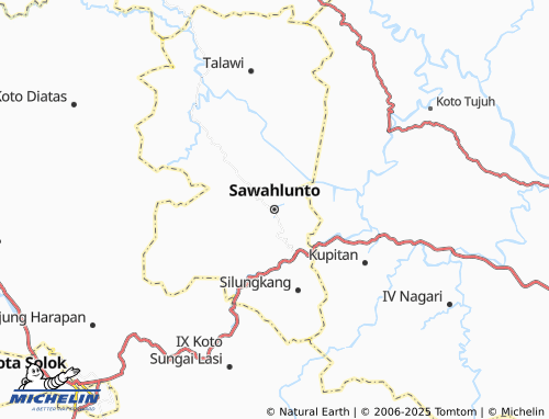 MICHELIN Sawahlunto map - ViaMichelin