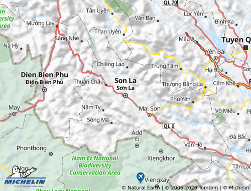MICHELIN Son La map - ViaMichelin