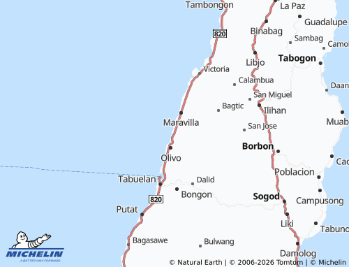 Mappa MICHELIN Tigbawan - ViaMichelin