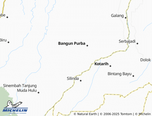 MICHELIN Bangun Purba Tengah map - ViaMichelin