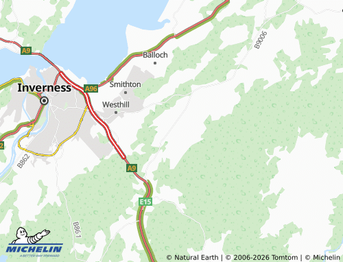 Carte MICHELIN Nairnside - ViaMichelin