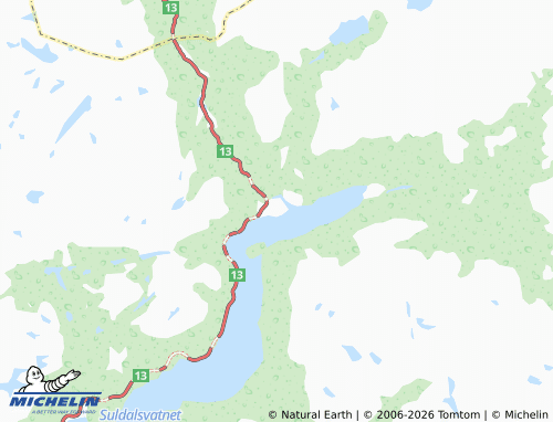 Kaart MICHELIN Nesflaten - ViaMichelin