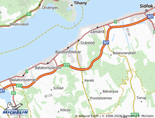 MICHELIN-Landkarte Kőröshegy - ViaMichelin
