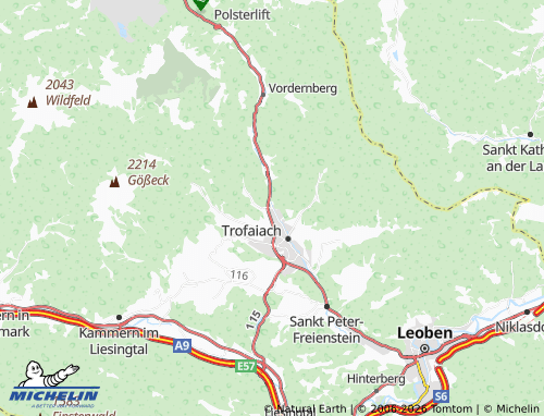 MICHELIN Hafning bei Trofaiach map - ViaMichelin