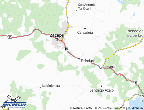 Mapa MICHELIN Naranja de Tapia - ViaMichelin