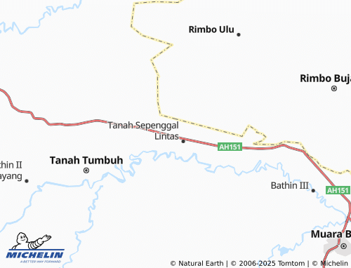 MICHELIN Sungai Lilin map - ViaMichelin