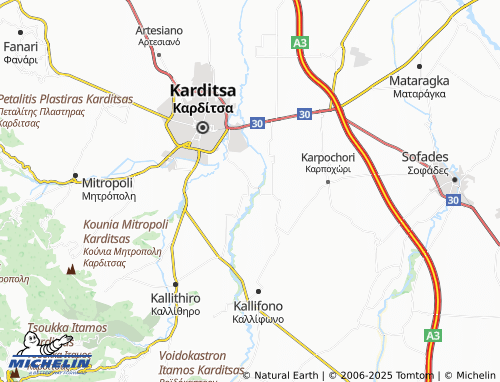 MICHELIN Melissa map - ViaMichelin