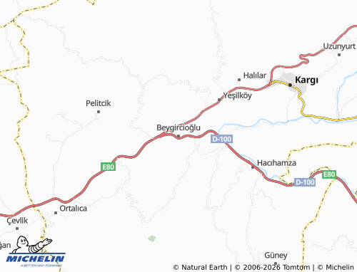 MICHELIN Beygircioğlu map - ViaMichelin