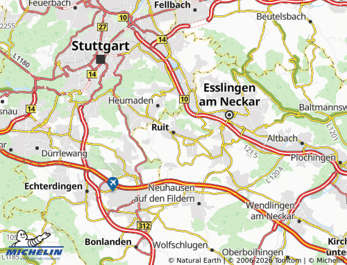 Mapa MICHELIN Ruit - ViaMichelin