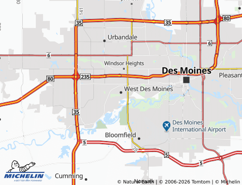 Mappa MICHELIN West Des Moines - ViaMichelin
