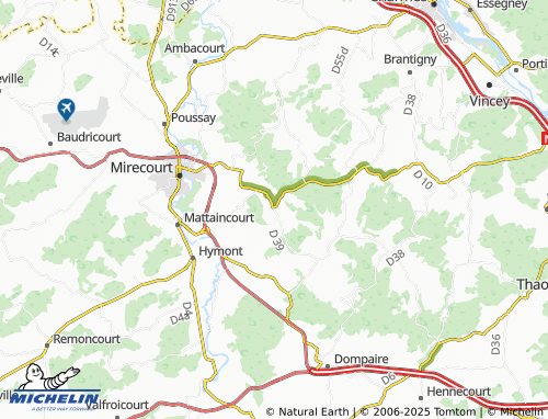 Carte MICHELIN Ahéville - ViaMichelin