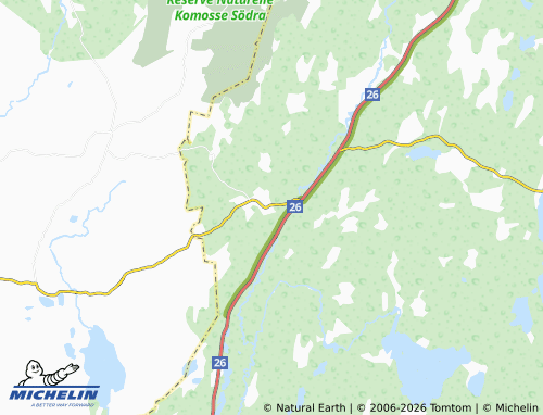 Carte MICHELIN Norra Unnaryd - ViaMichelin