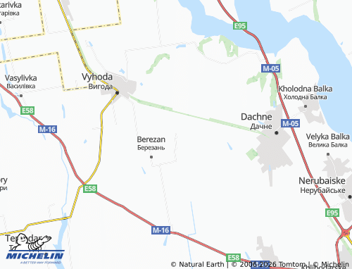 Mapa MICHELIN Vazhne - ViaMichelin