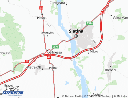 Carte MICHELIN Slătioara - ViaMichelin