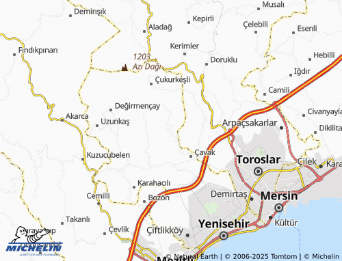 MICHELIN-Landkarte Kocahamzalı - ViaMichelin