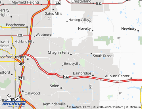MICHELIN Chagrin Falls map - ViaMichelin