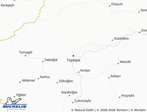 MICHELIN Toptepe map - ViaMichelin