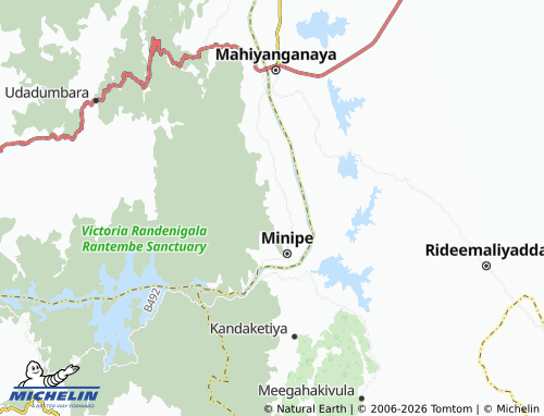 MICHELIN Udayagala map - ViaMichelin