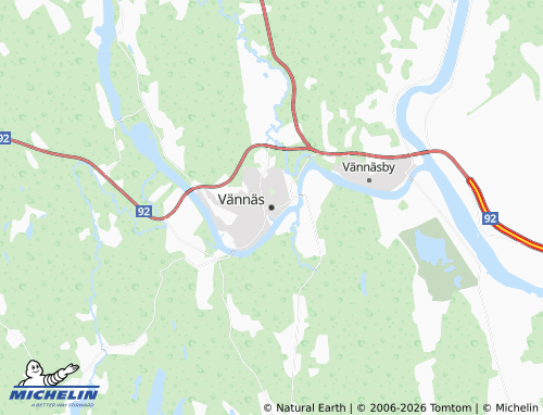 MICHELIN Vännäs map - ViaMichelin