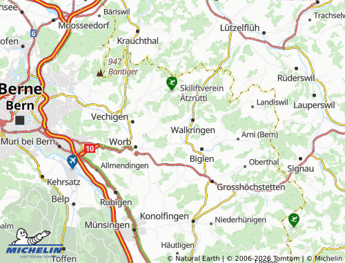 MICHELIN-Landkarte Rüttihubelbad - ViaMichelin