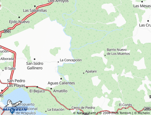 Mappa MICHELIN Cacahuatepec - ViaMichelin