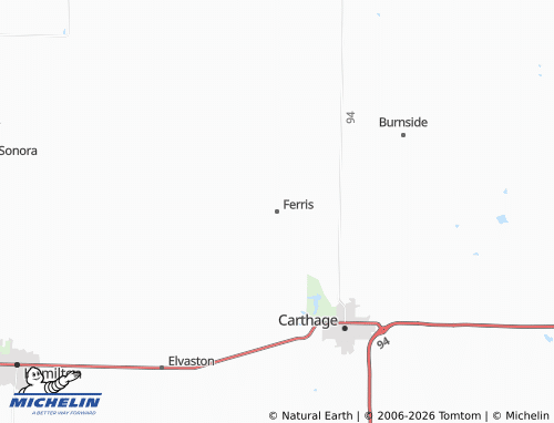 Carte MICHELIN Ferris - ViaMichelin