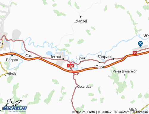 MICHELIN-Landkarte Sfântu Gheorghe - ViaMichelin