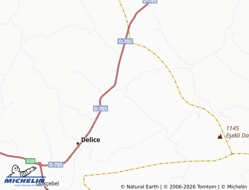 MICHELIN Çoğul map - ViaMichelin