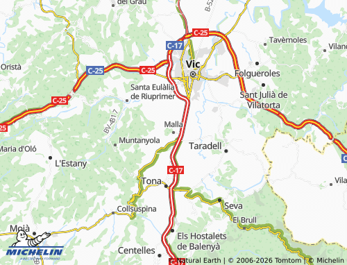 MICHELIN Malla map - ViaMichelin