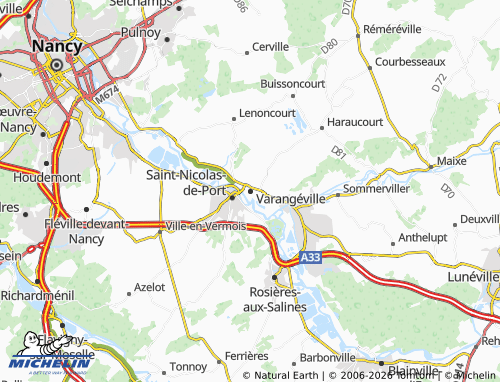 MICHELIN Varangéville map - ViaMichelin