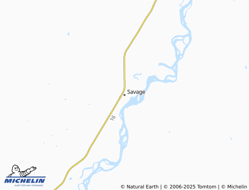 Mappa MICHELIN Savage - ViaMichelin